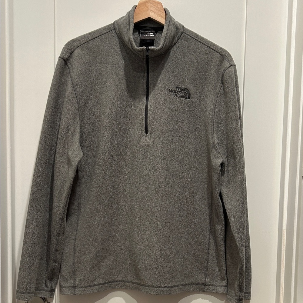 The North Face Men’s Grey Quarter-Zip Fleece